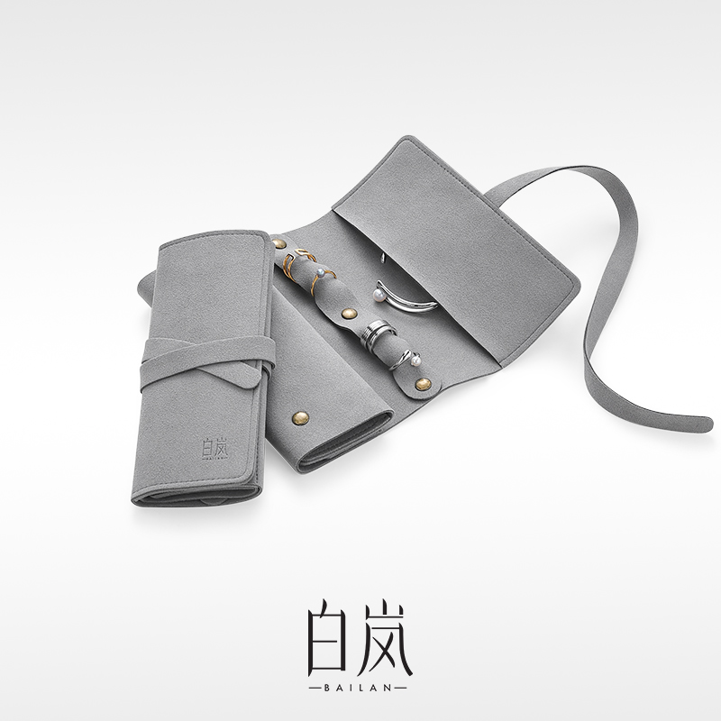 首饰袋 白岚随行首饰包收纳袋轻奢绒面饰品袋ZP0044