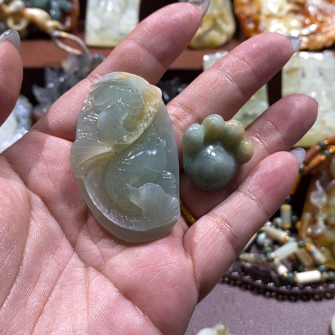 【闪购商品】蛇纹石玉颈饰未镶嵌