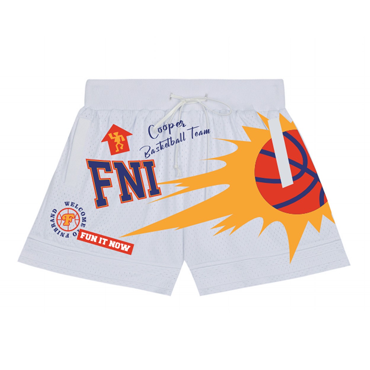 <FNIFNI>-太阳短裤-美式篮球四分裤运动夏季速干短裤流行男女同款