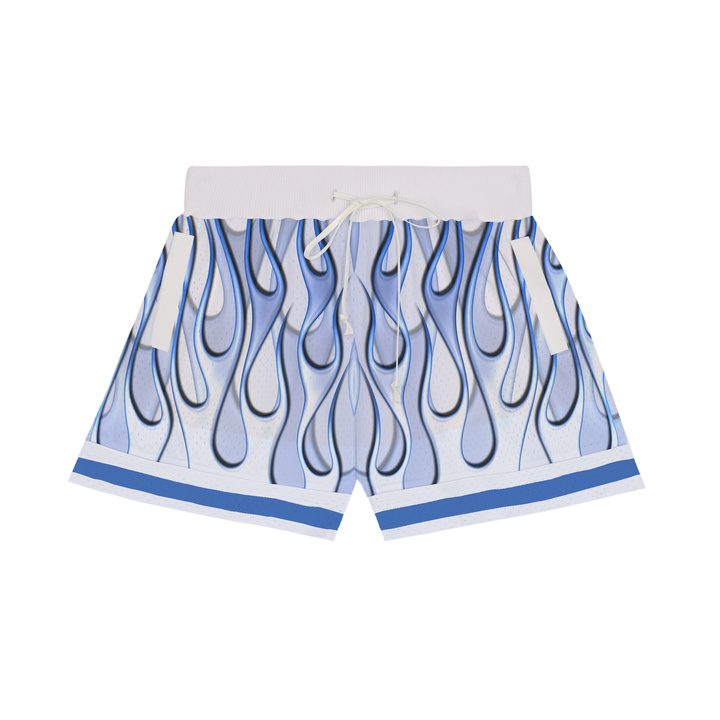 <FNIFNI>-火焰-美式四分篮球运动夏季双层短裤潮宽松透气男女同款