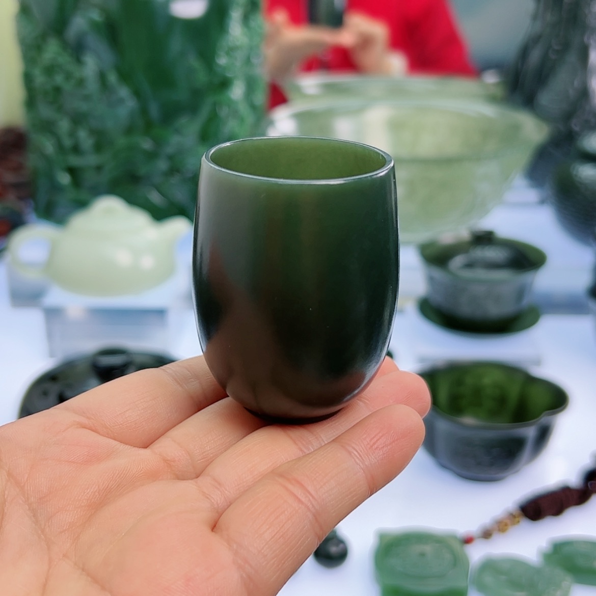 【闪购商品】和田玉（青玉）挂件未镶嵌懒**常
