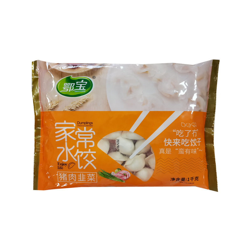 鸿升泰鄂宝猪肉韭菜水饺 1000g
