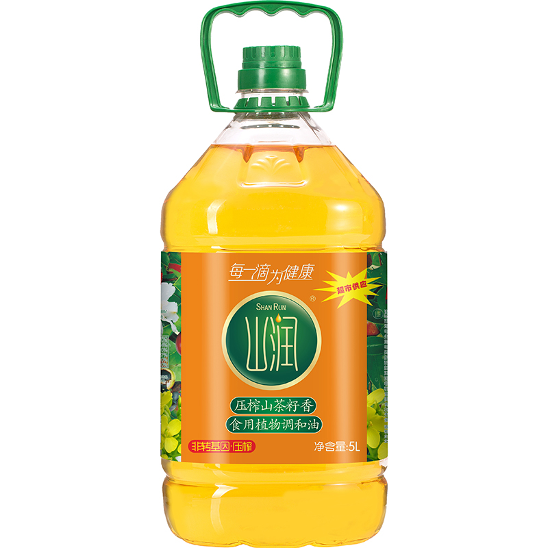山润山茶籽香食用植物调和油 5L