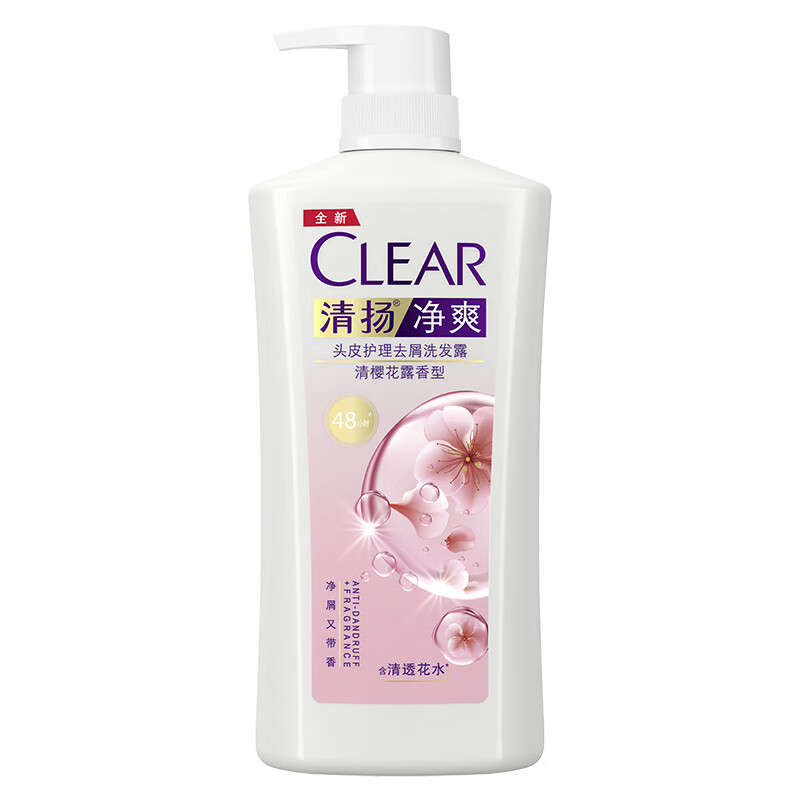 清扬樱花沁爽去屑洗发露 750g/瓶