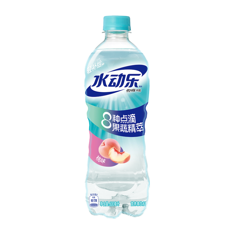 水动乐果蔬桃味营养素饮料 600ml