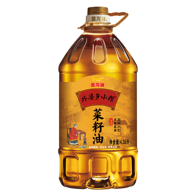 金龙鱼外婆乡小榨菜籽油4.38L