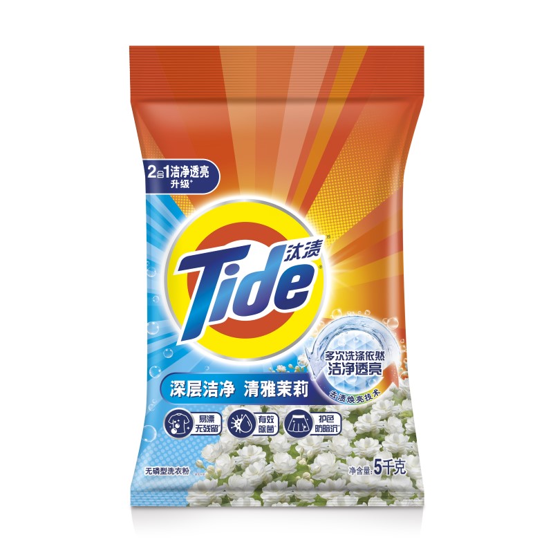 汰渍二合一深层洁净洗衣粉 5kg