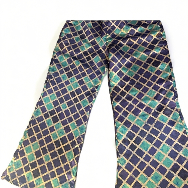 【雅丹】华夫格重缎微喇裤