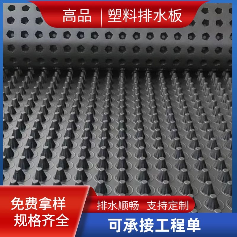 厂家直供排水板 车库顶板屋顶花园用塑料排水板 20凹凸卷材疏水板