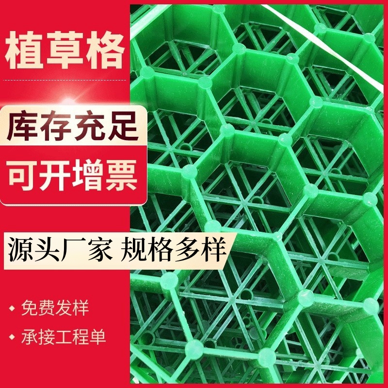 厂家供应消防通道停车场园林绿化HDPE植草格 城市绿化植草格