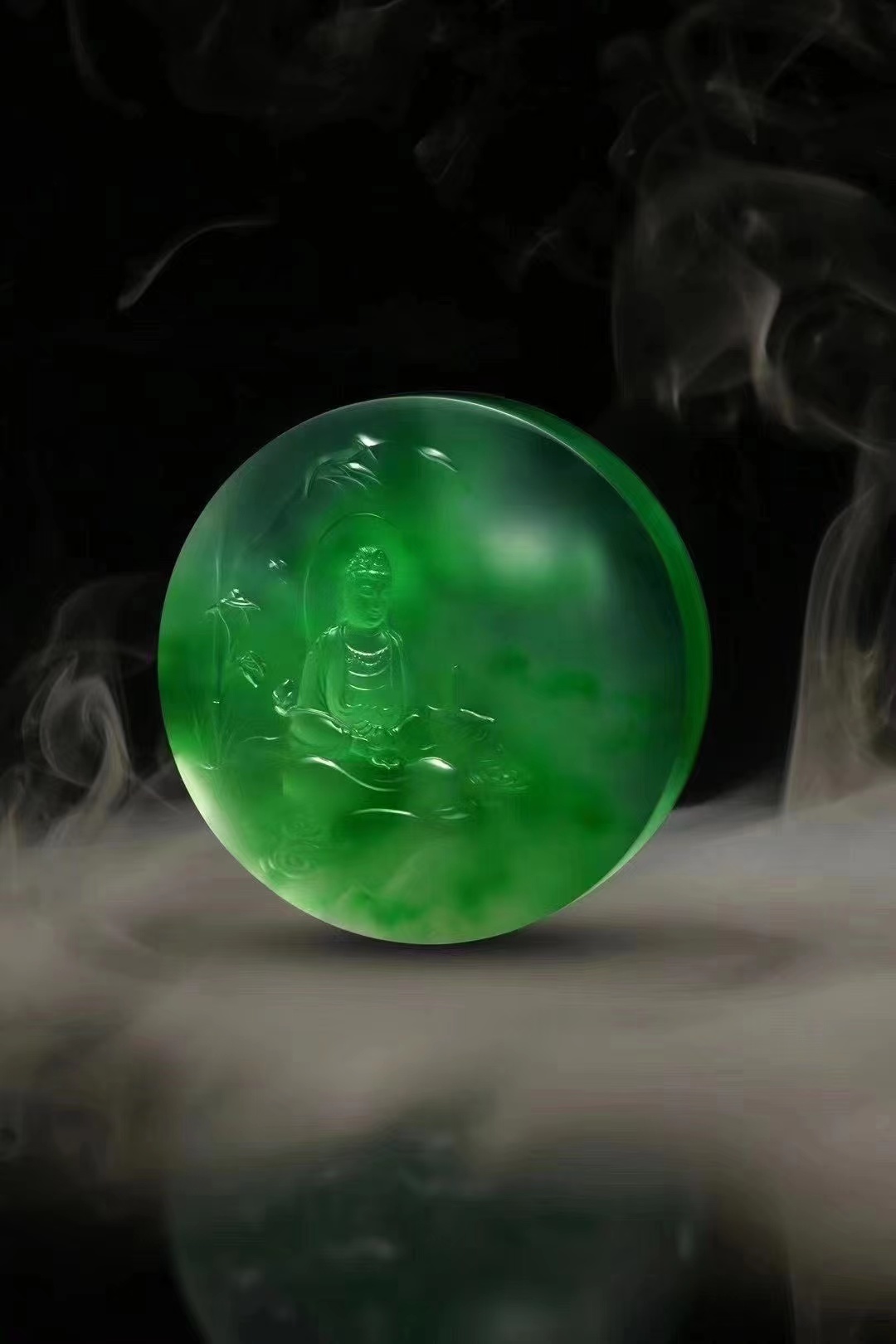 精致天然翡翠吊坠挂件