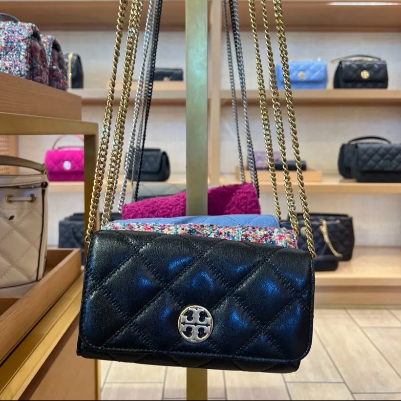 Tory Burch/汤丽柏琦（迷你）WILLA黑色信封链条斜挎包1500760723
