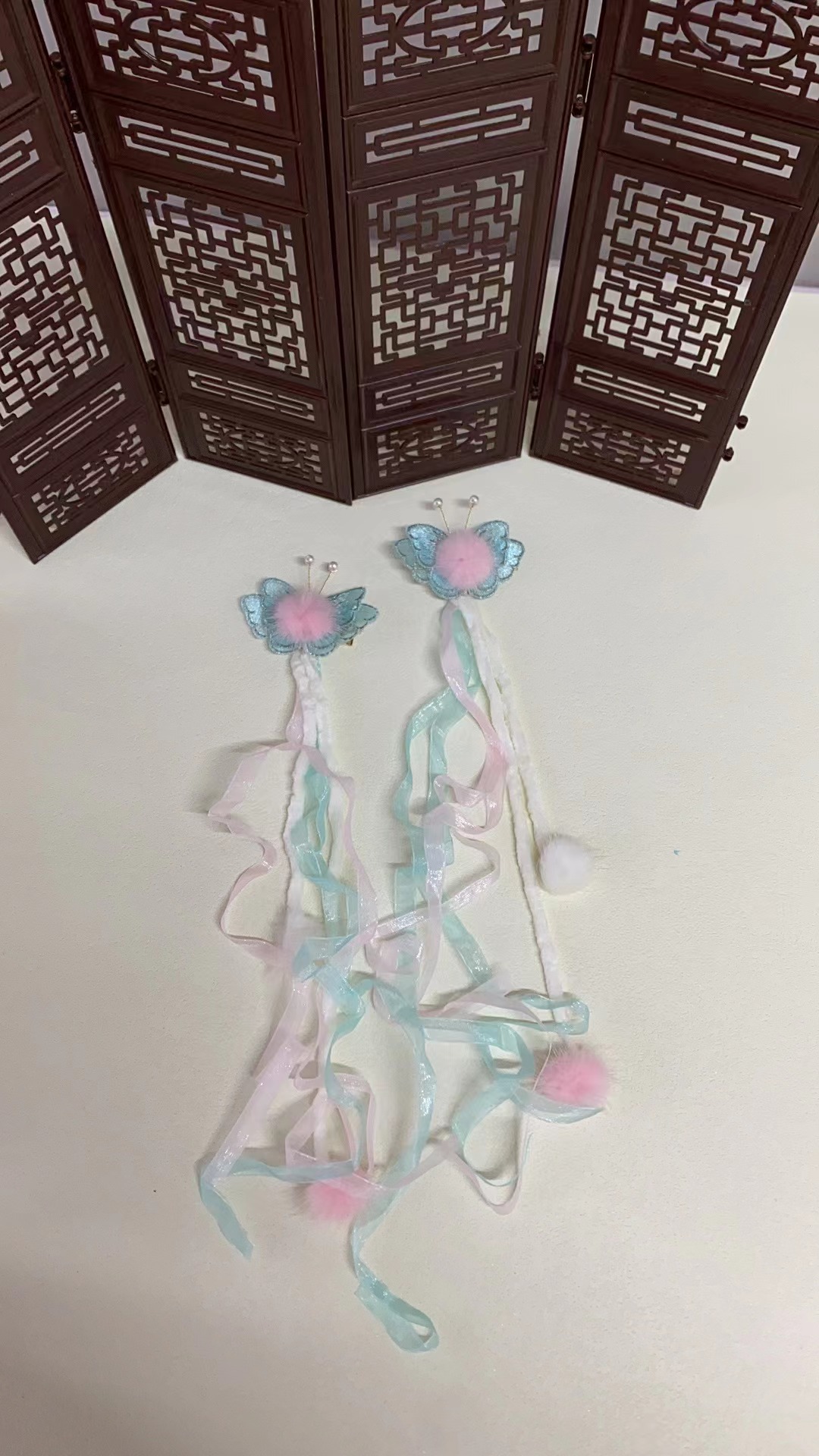 雯雯发夹青色款一对