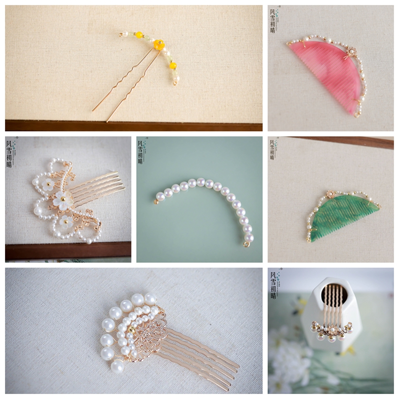 风雪初晴楚奈池韵发簪 手工气质百搭复古简约古风掩鬓合集