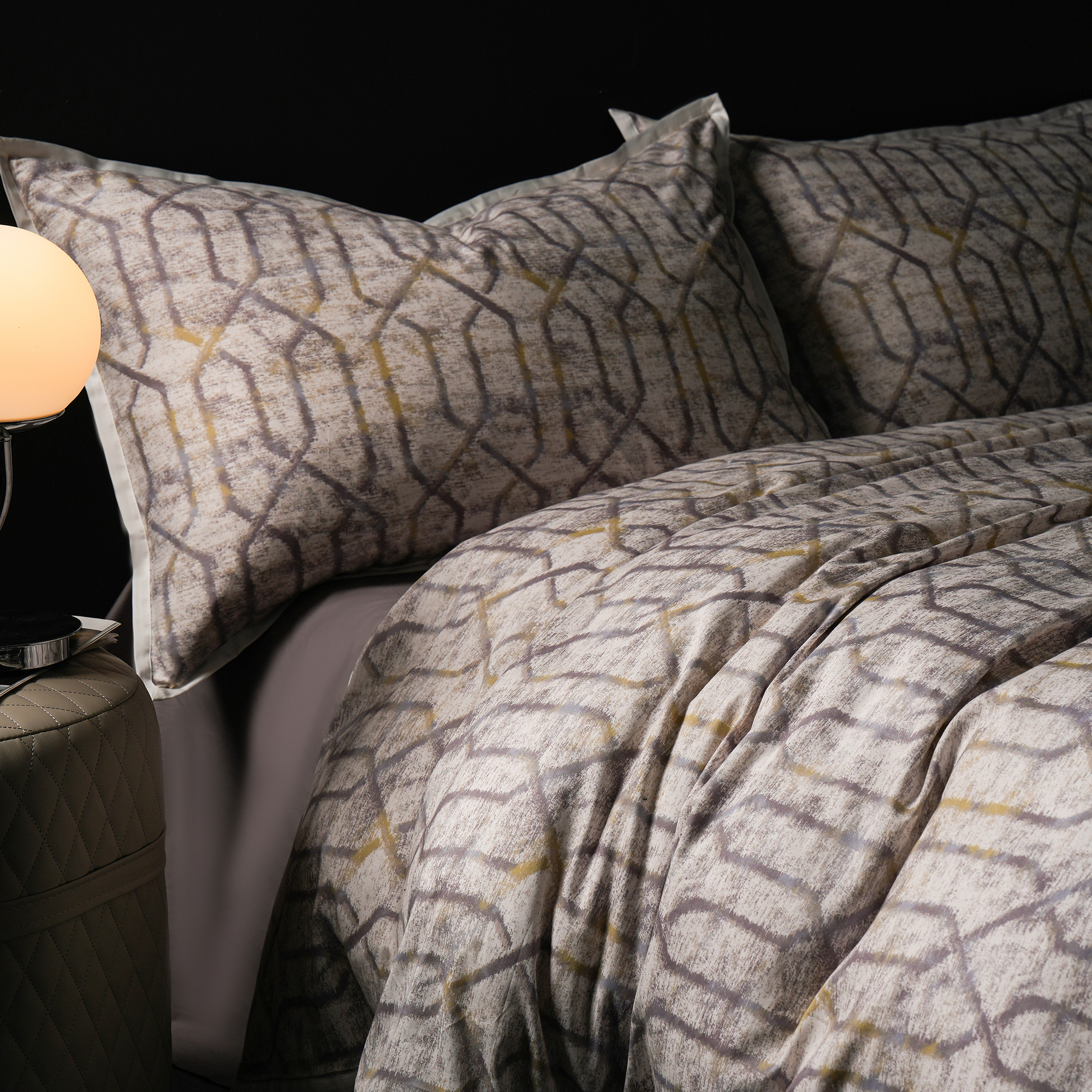 【梦幻迷宫】全棉陶瓷2.0轻磨毛欧式轻奢加厚秋冬柔软保暖床品套件