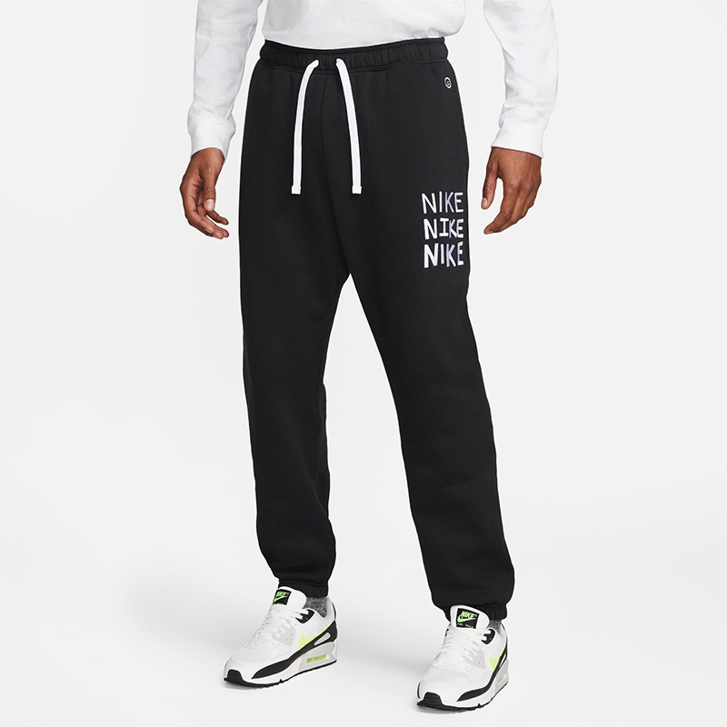 NIKE耐克 SPORTSWEAR男子加绒保暖运动休闲收口长裤DQ4082-010