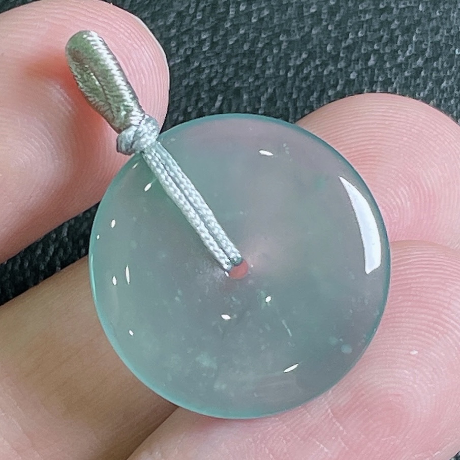 天然A货翡翠蓝冰平安扣吊坠(多样性发货)