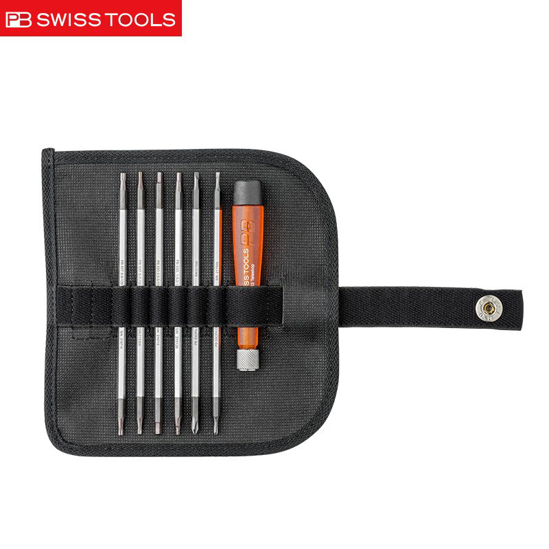 PB SWISSTOOLS瑞士精密螺丝刀套装星型十字一字内六角便携式多功
