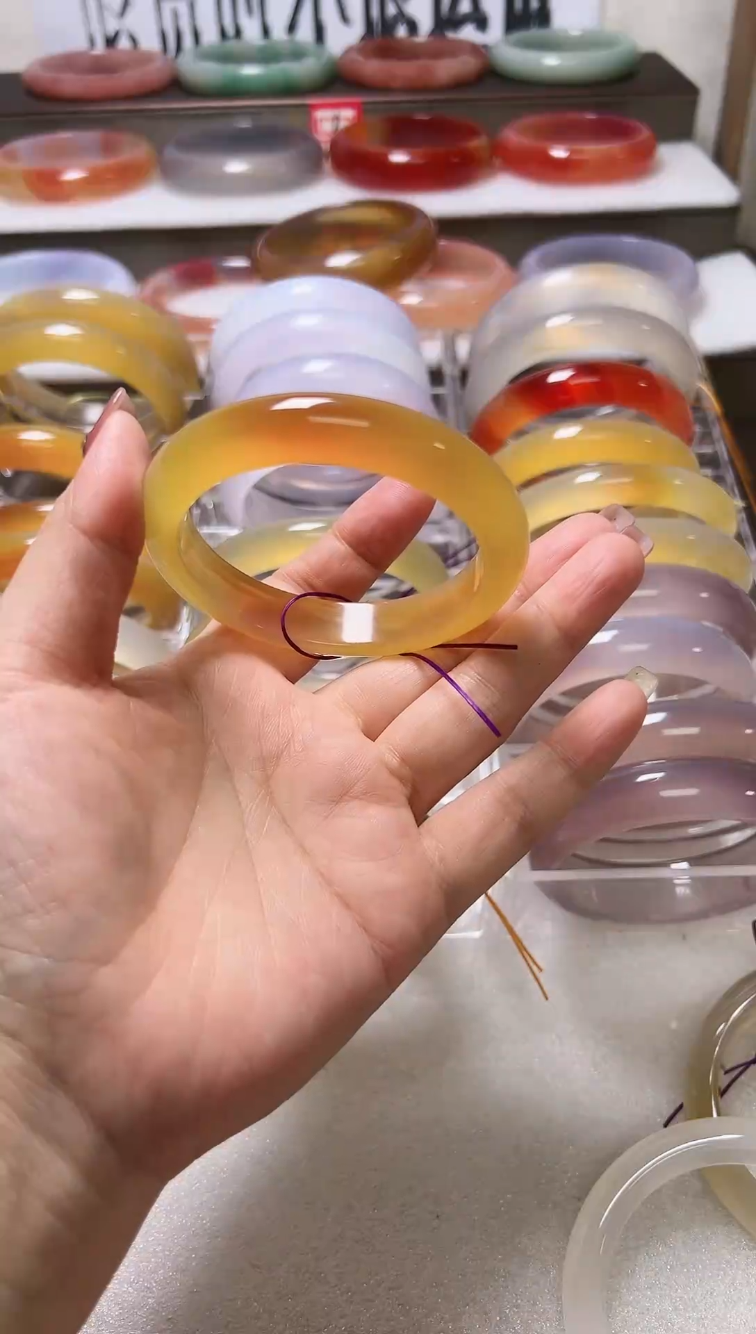 【闪购商品】玛瑙/玉髓手镯未镶嵌55-56