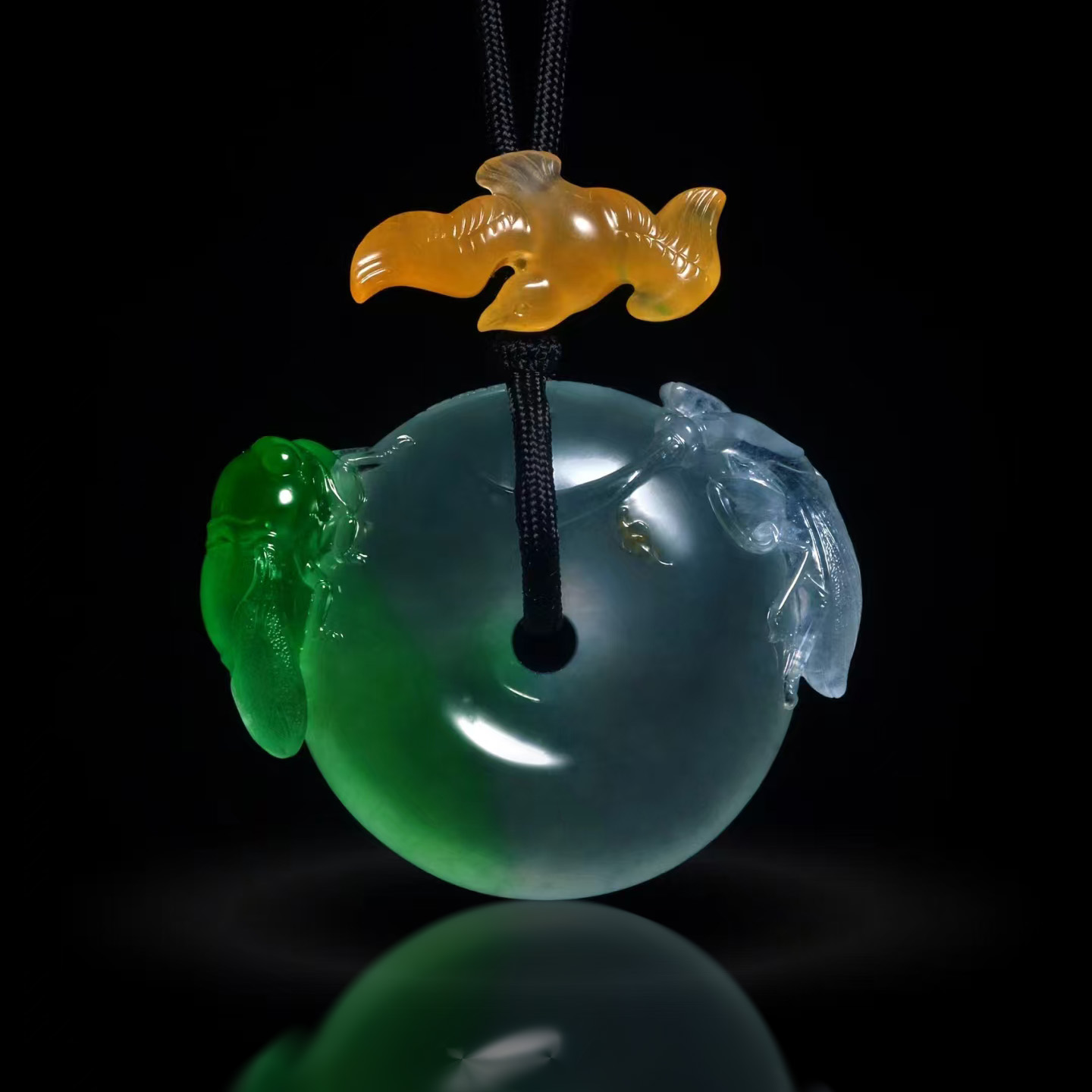 天然A货翡翠时尚高冰平安扣（勿拍链接）