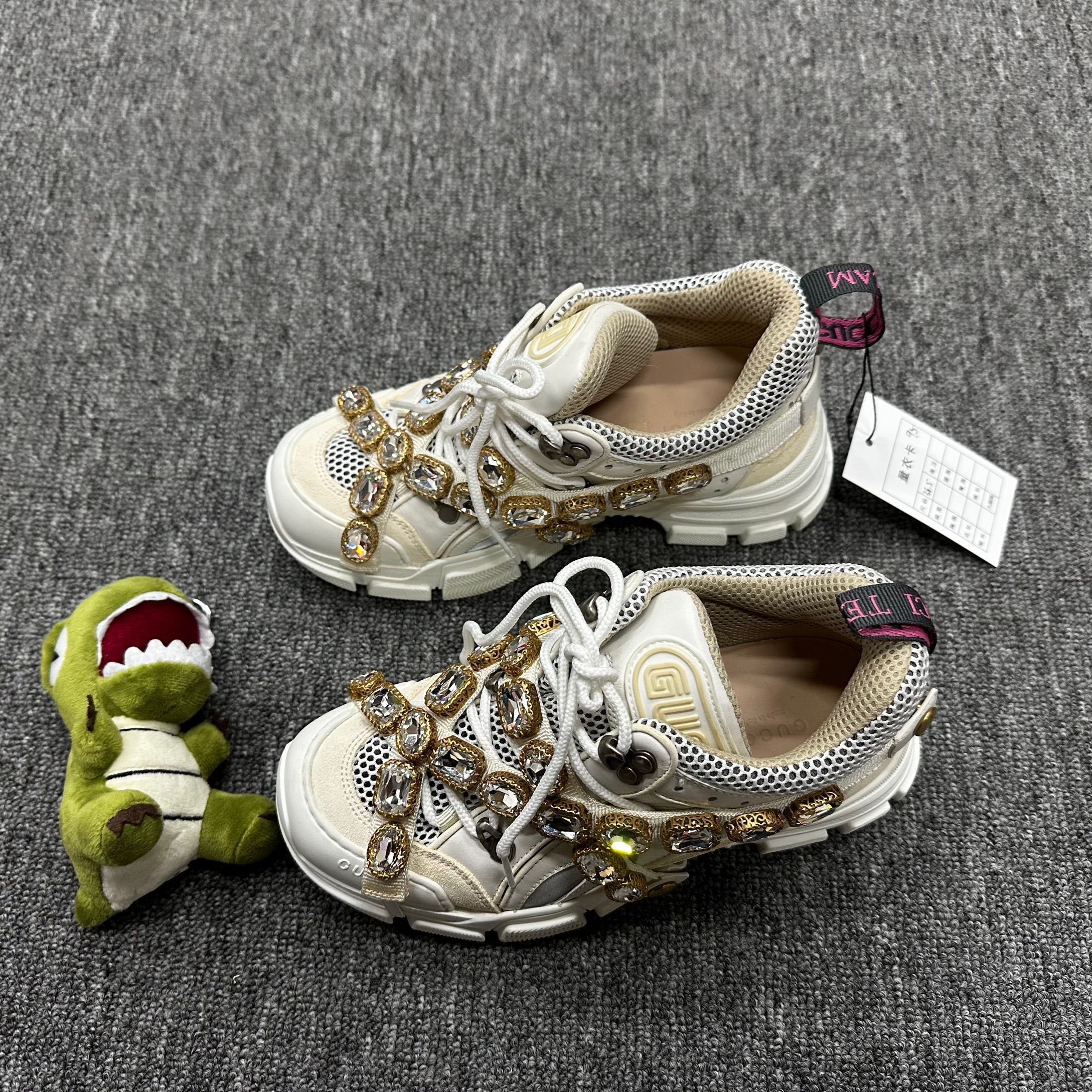 95新 GUCCI/古驰 钻链老爹鞋 36.5码
