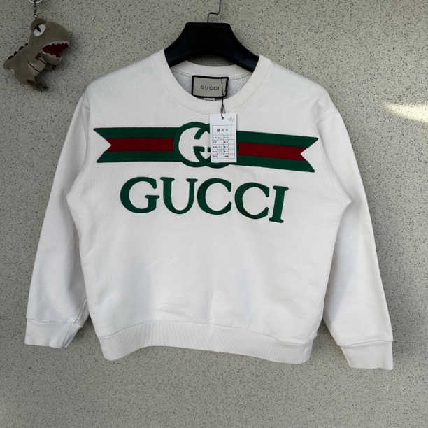Gucci红绿标语腰带卫衣 xs码 98新