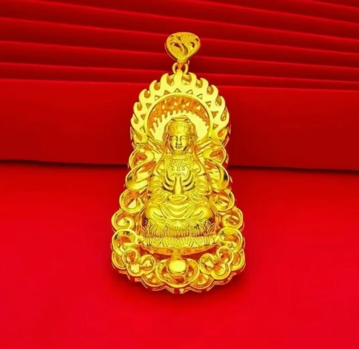 合金吊坠 合金吊坠2024爆款观音吊坠轻奢时尚大气百搭潮流精美