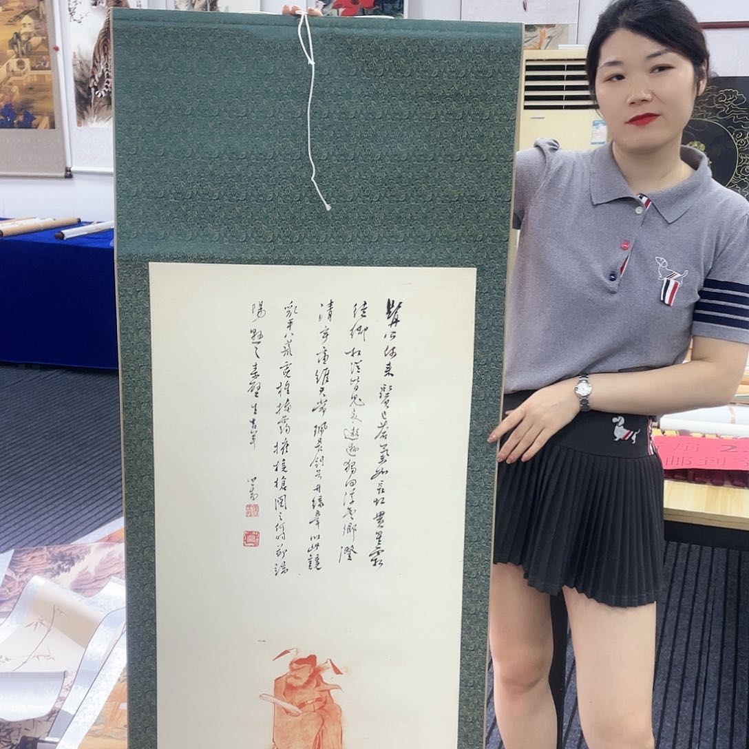 手工装裱精品画轴