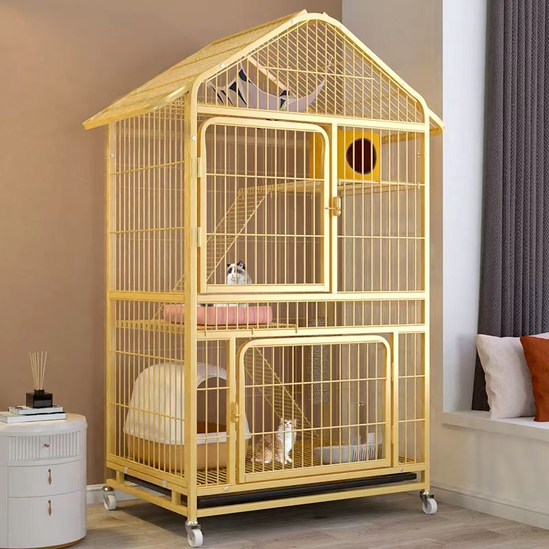 猫笼子家用猫别墅带厕所一体式超大自由空间大型猫舍猫屋猫咪猫窝