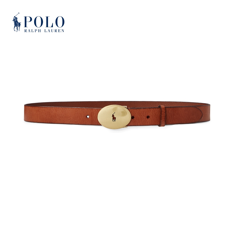 【Polo ID】Ralph Lauren拉夫劳伦女配 椭圆形搭扣腰带429895826