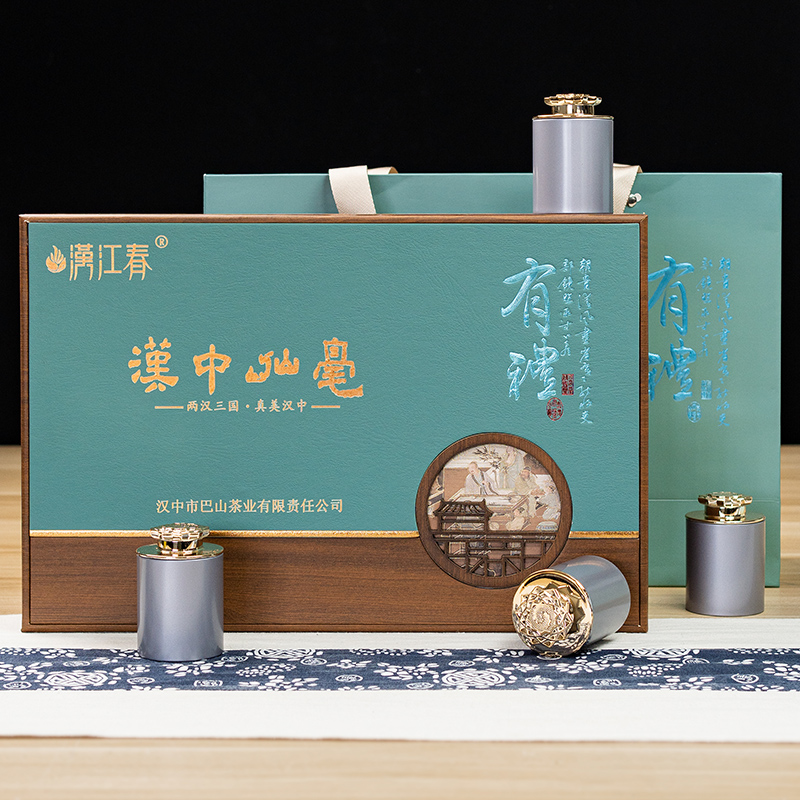 汉江春新茶汉中仙毫明前午子仙毫茶叶汉中绿茶礼盒装200g*一盒