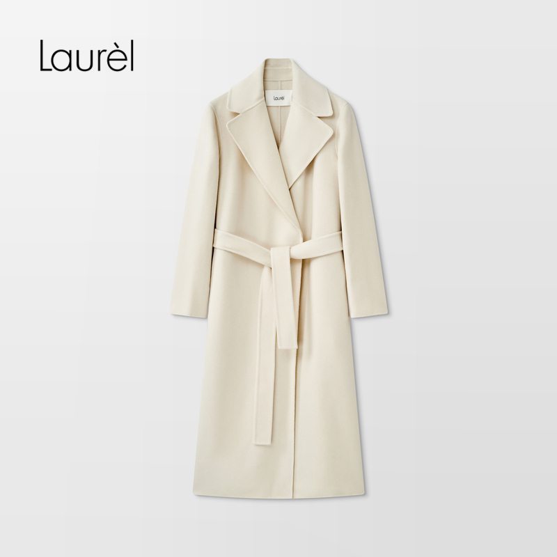 【山羊绒】Laurel劳芮冬新款山羊绒系带大衣女LWD333D03500