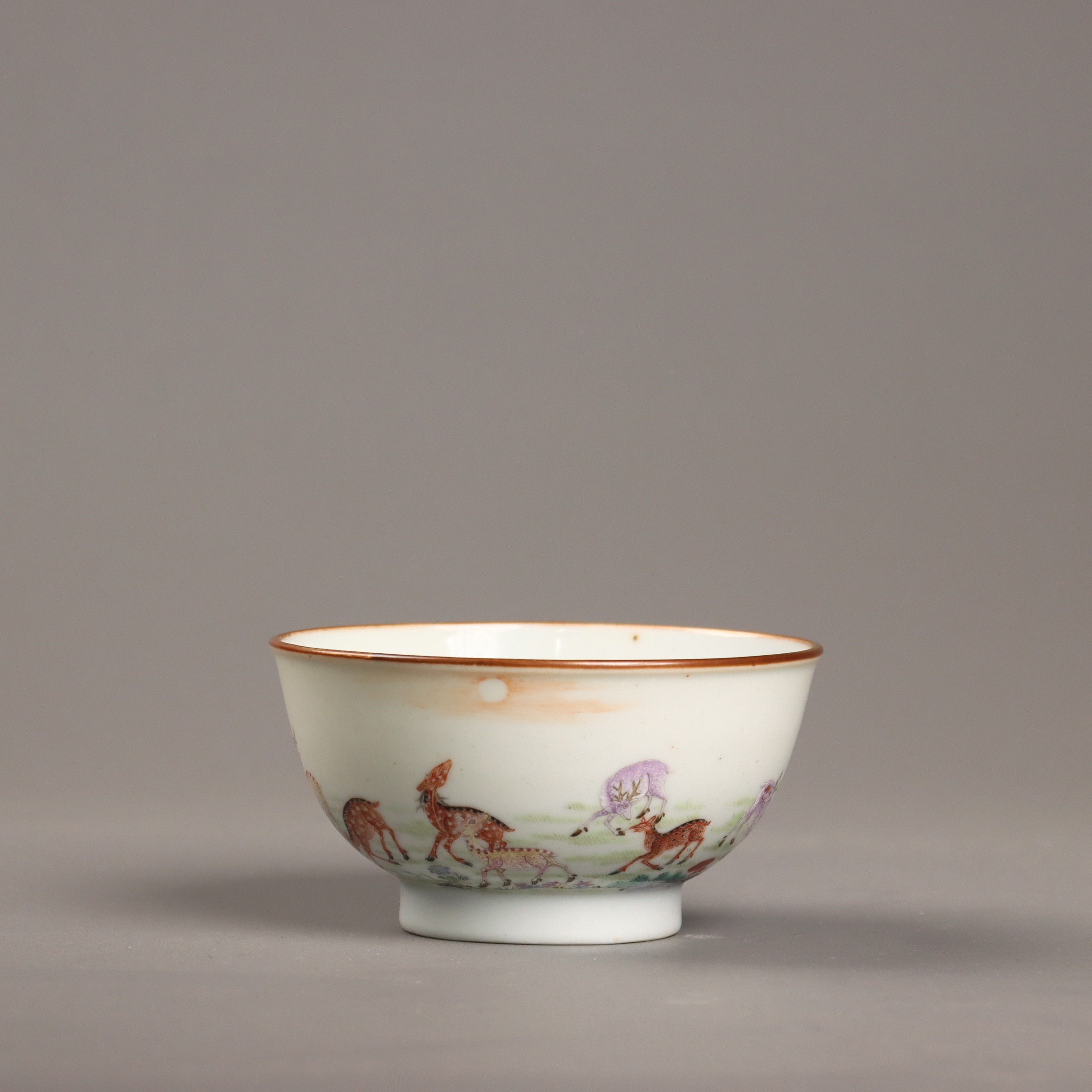 【清嘉庆】粉彩福禄双全图茶园（）12