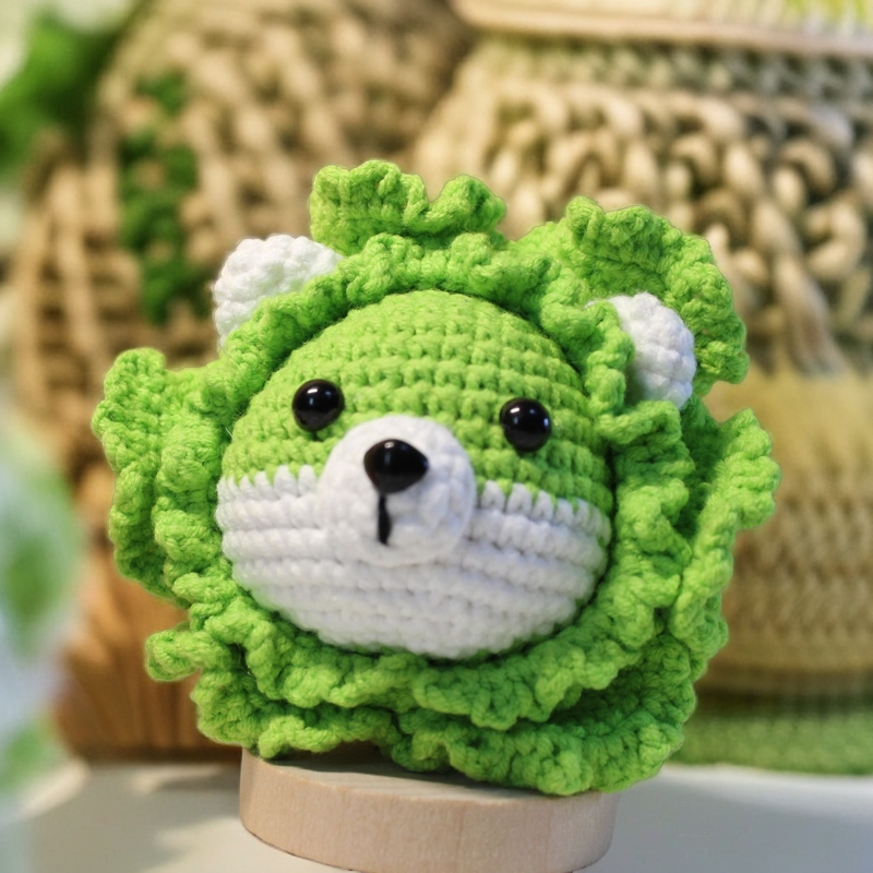 【编号19】菜狗毛线钩织成品DIY编织发财白菜车钥匙扣包包挂件手