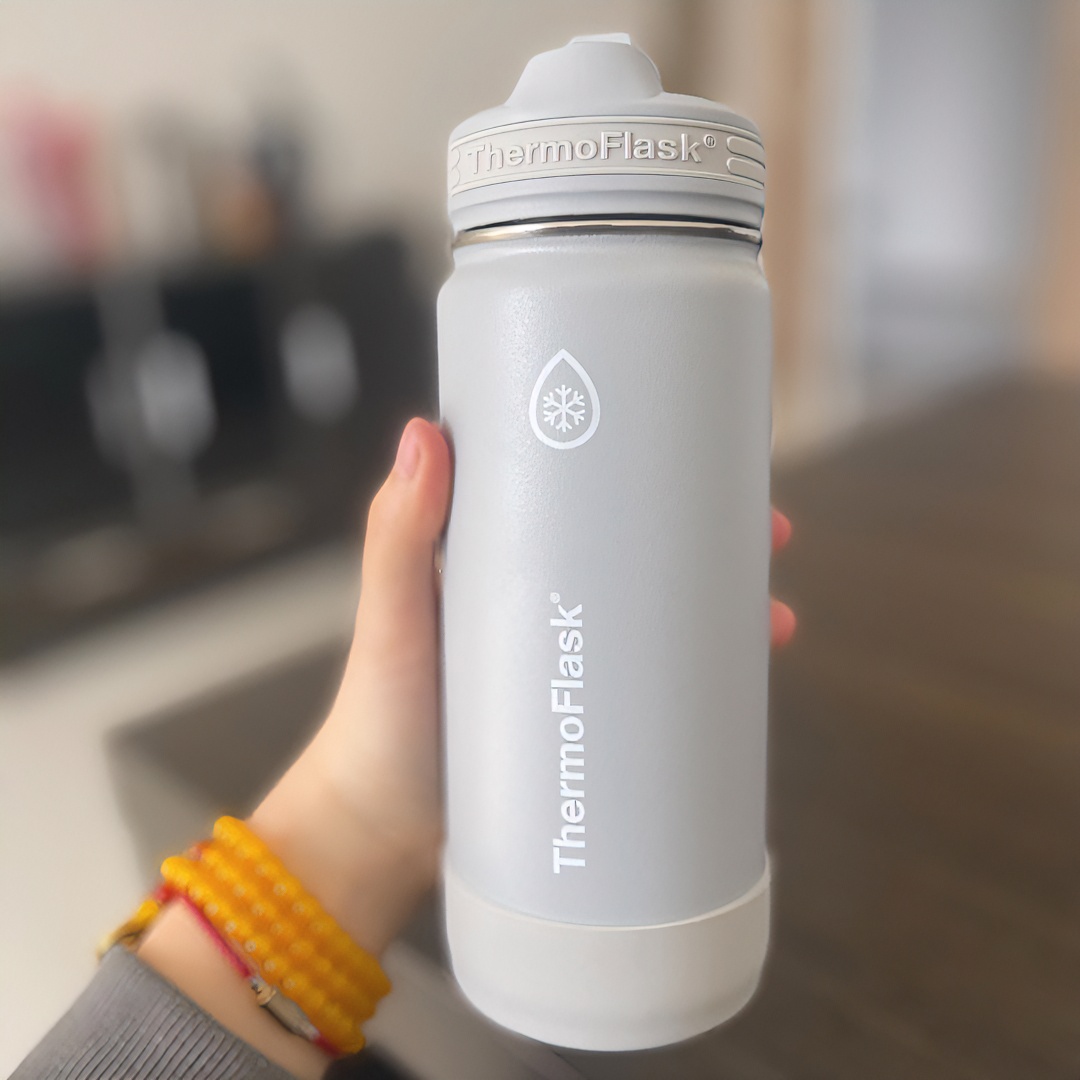 Costco代购 ThermoFlask不锈钢运动户外保温杯便携式户外运动直饮