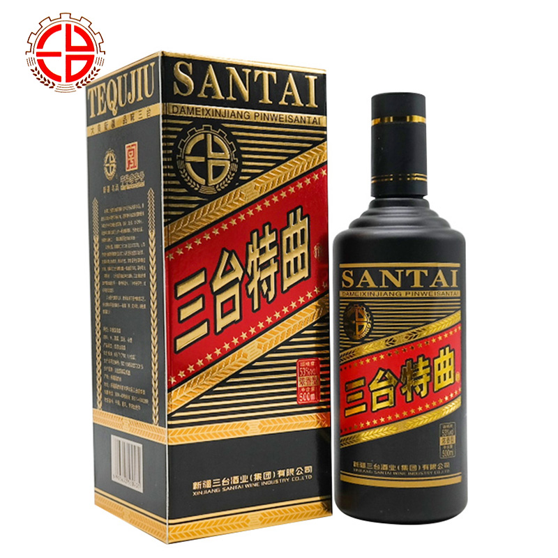 三台新疆三台特曲浓香型高度白酒53度500ml纯粮固态酿造53度500ml