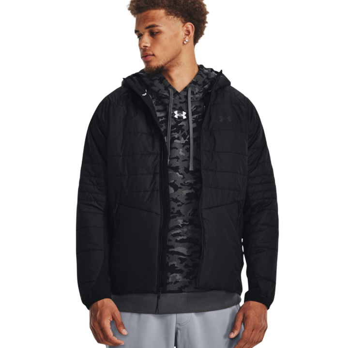 安德玛 1378494-001 Storm Session男子保暖健身运动棉服夹克外套