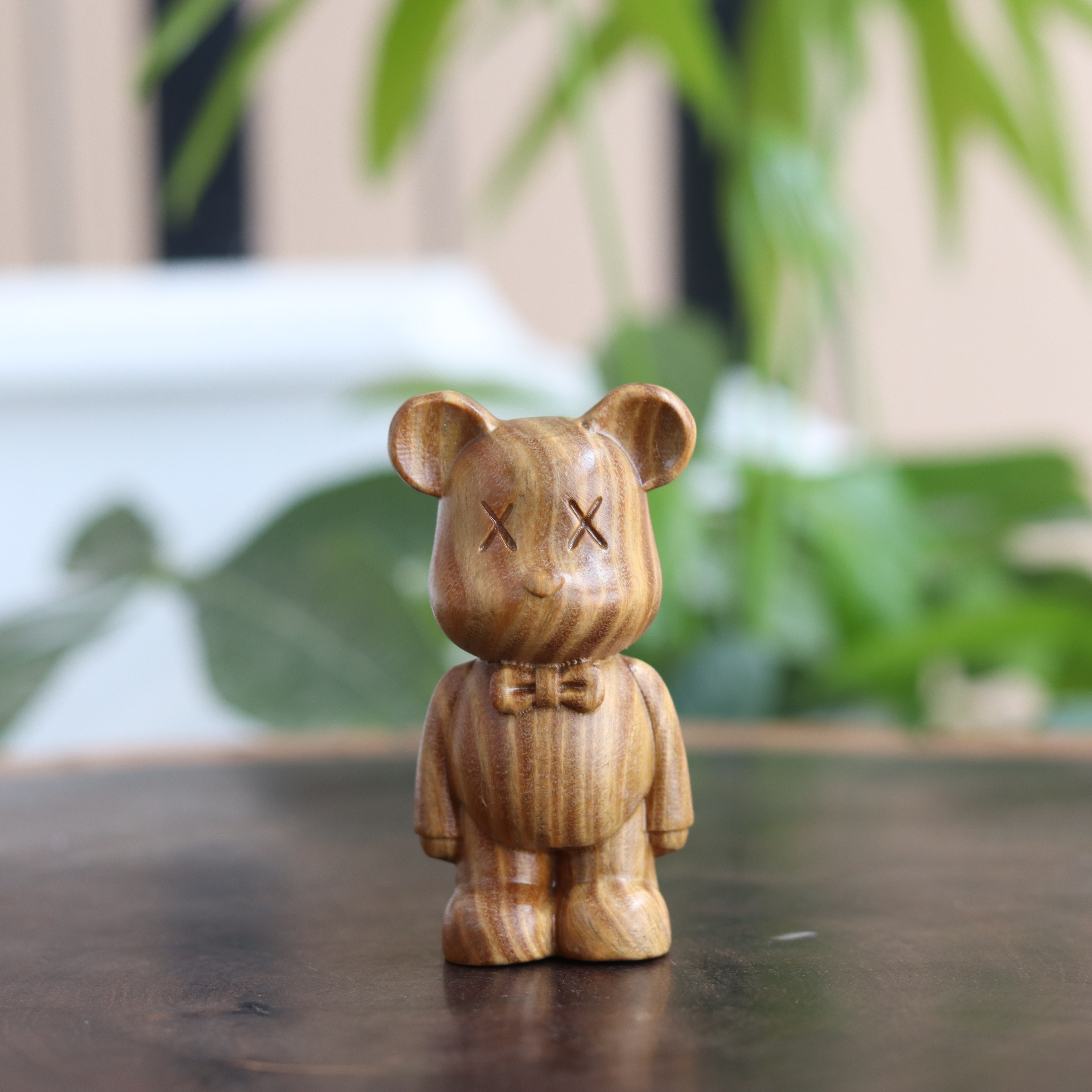 阿根廷绿檀手把件暴力熊摆件