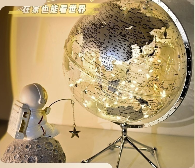 地球仪工厂地球透明高清东方甄选封神磁悬浮磁悬浮地球仪发光大号