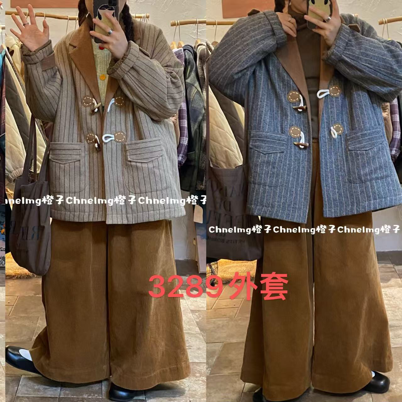 CZ（3289）日系复古加厚外套kc