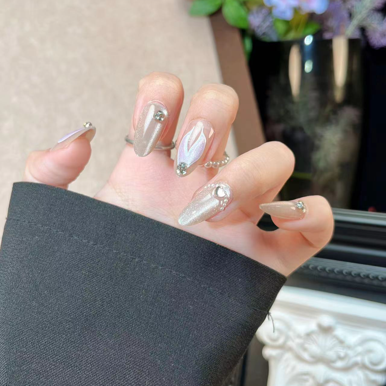 6【人鱼尾】My Love 温柔气质猫眼穿戴甲