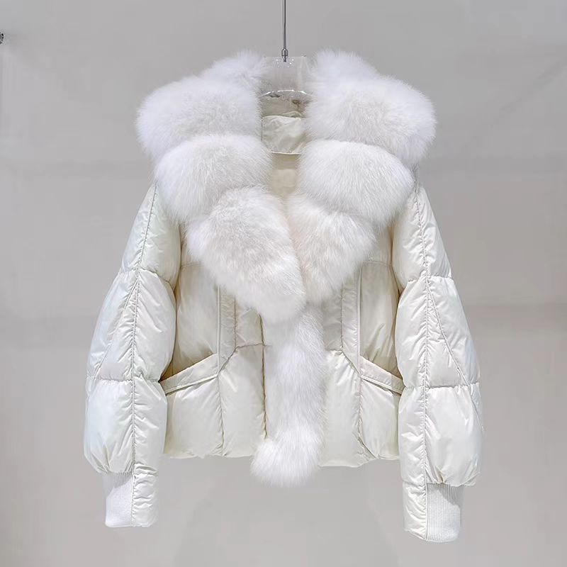 『鹅绒服F』新款简约设计款百搭时尚款休闲鹅绒服9936