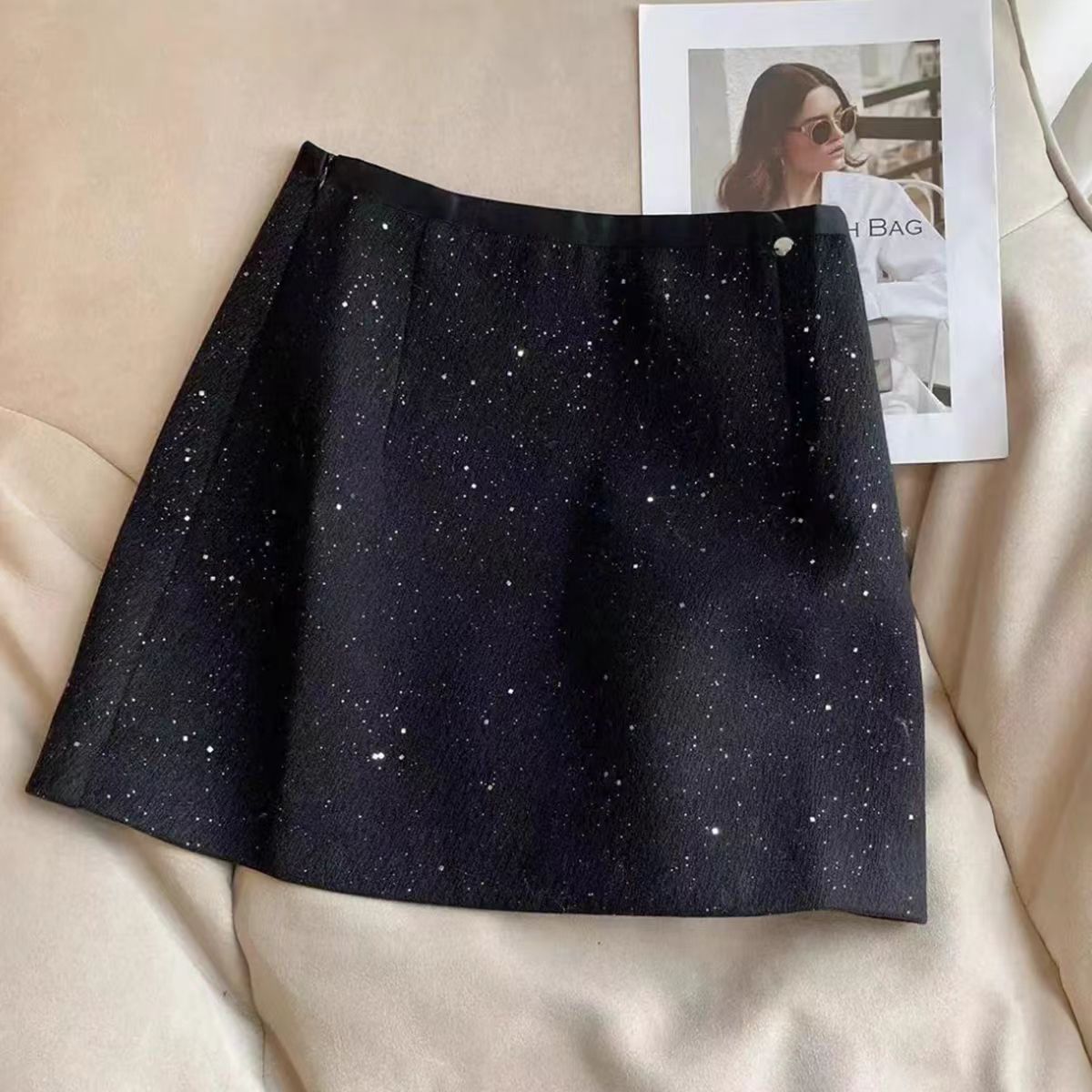 『精致显瘦F』显瘦时尚韩版设计款百搭休闲半身裙099