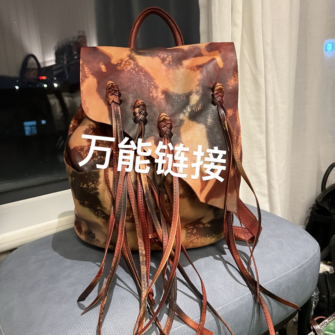 【哈尔麦】123复古&彩色双肩包孤品