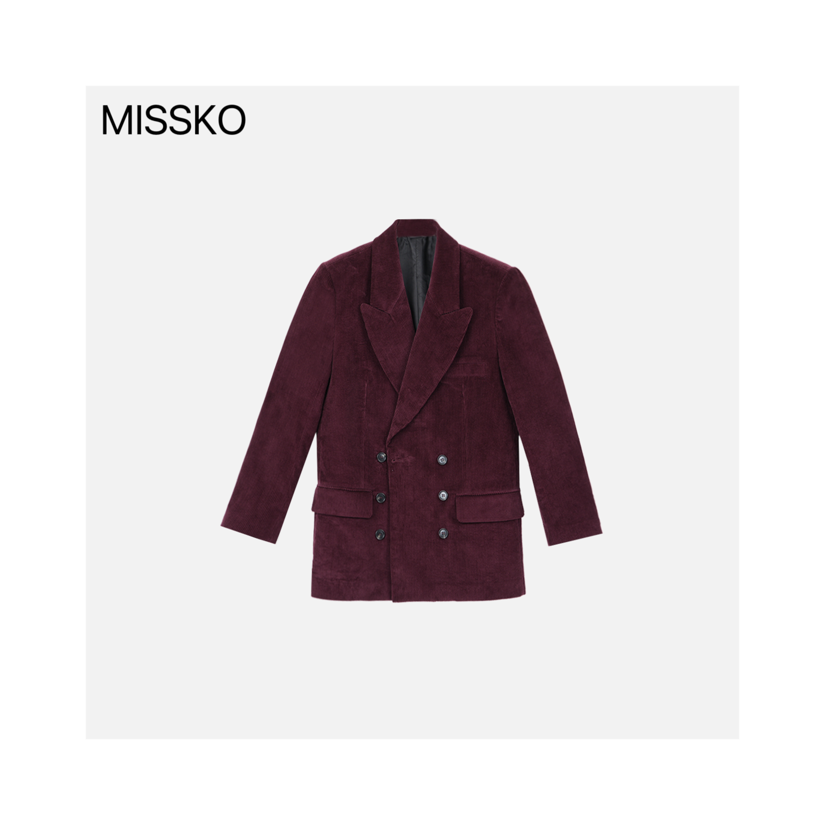 2025早春“复古色调”轮廓感oversize枪驳领气质西装外套8703