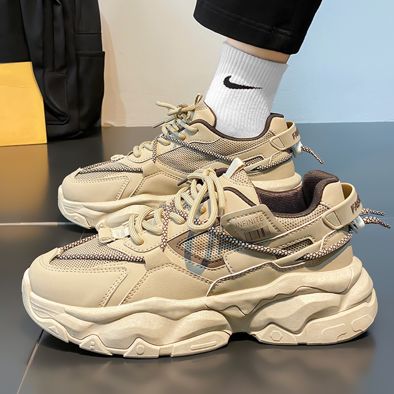 安踏神行老爹鞋男款秋季厚底跑步运动男鞋防滑耐磨休闲工作上班劳