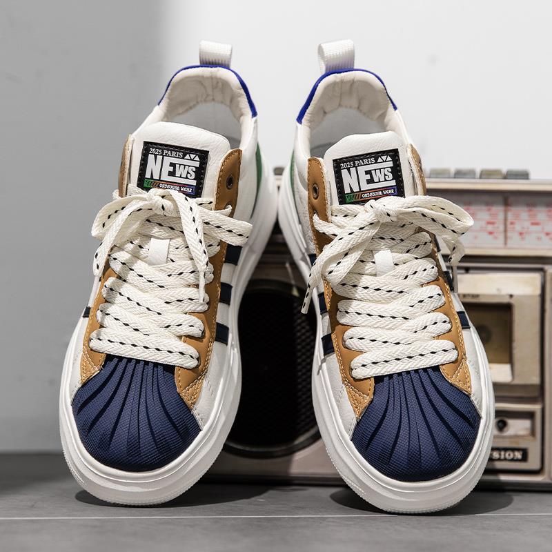 贵人鸟男鞋百搭新款冬季网红爆款贝壳头低帮休闲板鞋初中生运动百