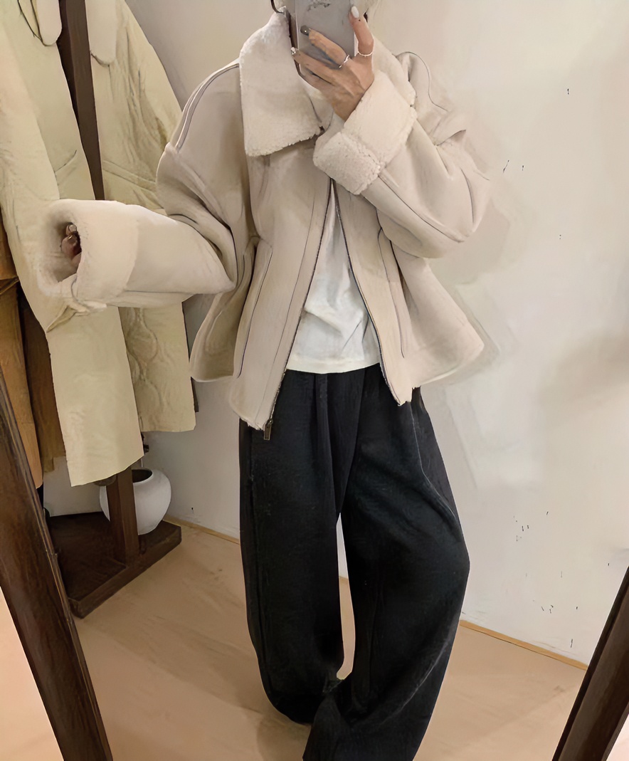 编码901-1299  迪迪迪迪秋冬厚外套短款时尚休闲百搭加绒加厚冬季