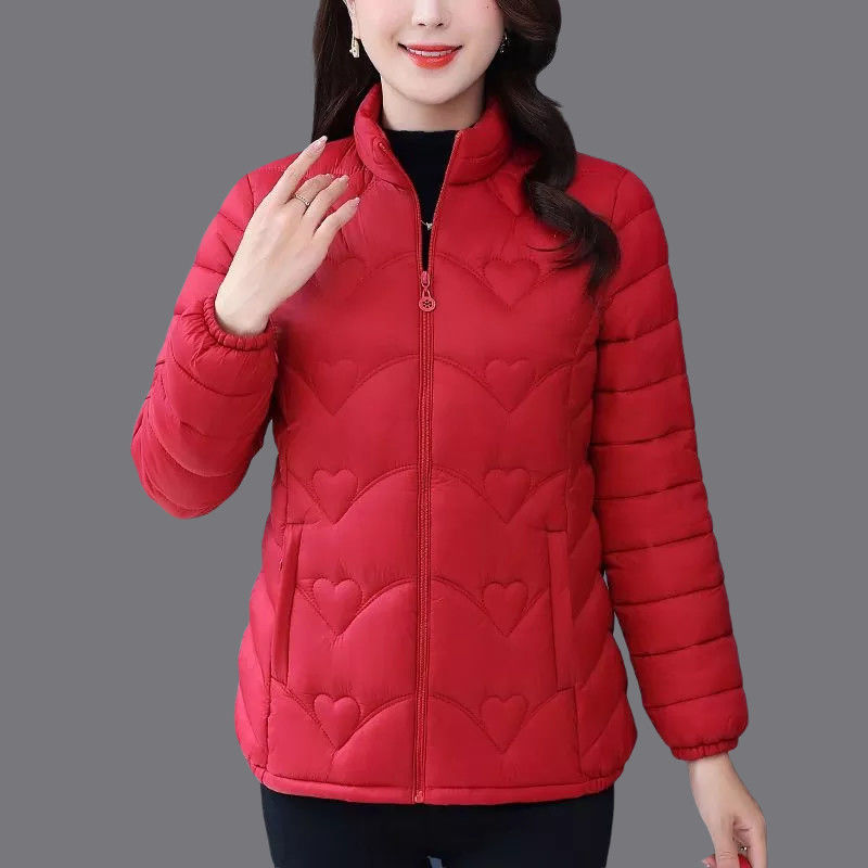 羽棉服女冬装2023新款棉衣中老年妈妈装显瘦小棉袄短款加厚外套