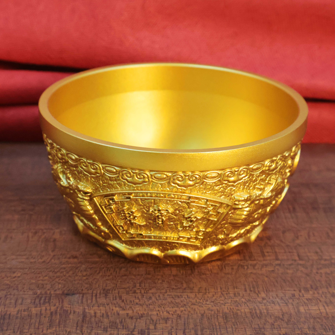 【黄铜优选】11cm貔貅聚宝盆高档摆件客厅酒架装饰品雕刻存钱罐米缸